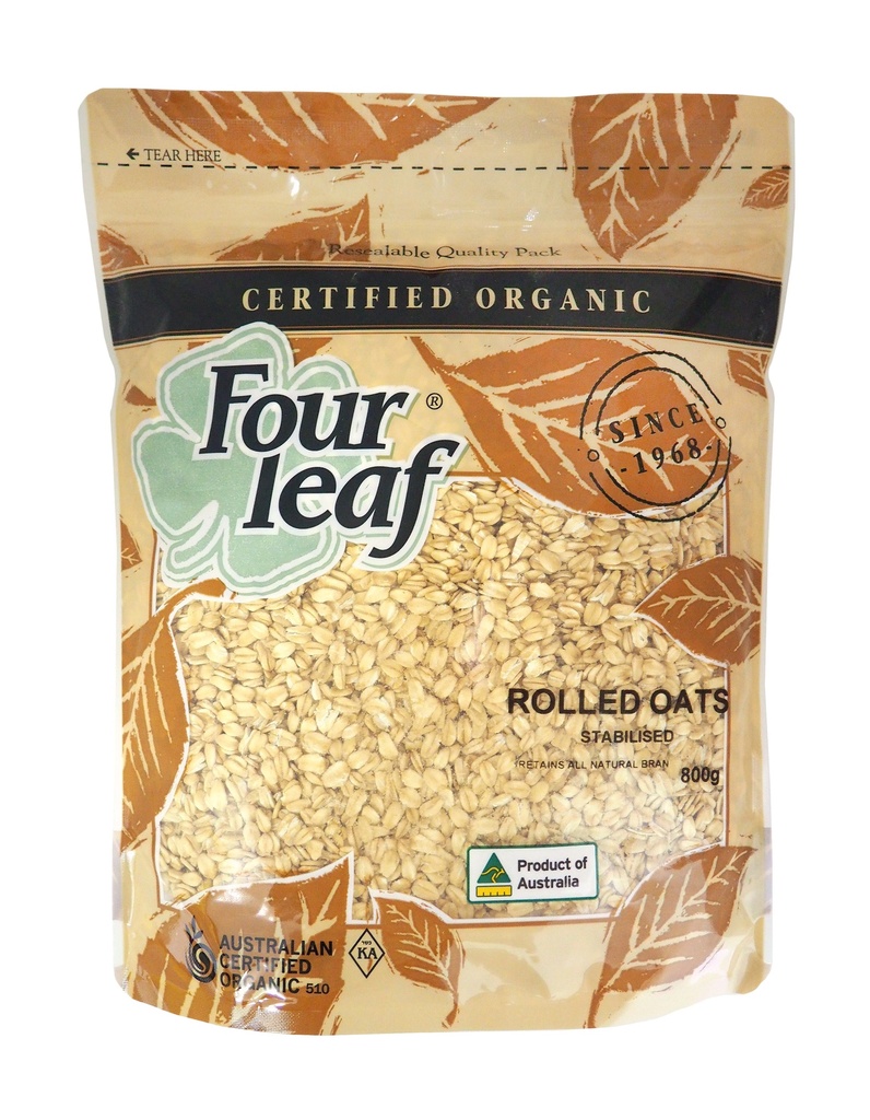 Four Leaf Stabilised Rolled Oats  800g x 6