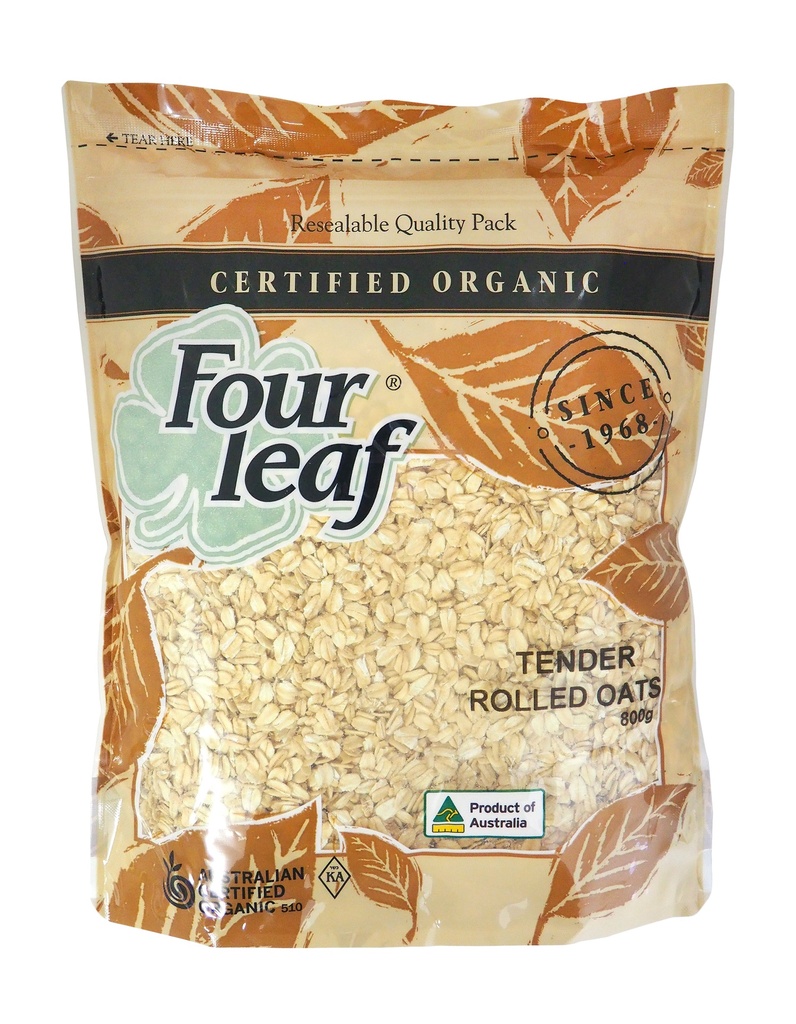 Four Leaf Tender Rolled Oats  800g x 6