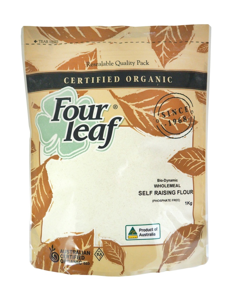 Four Leaf Wholemeal Self Raising Flour 1kg x 6