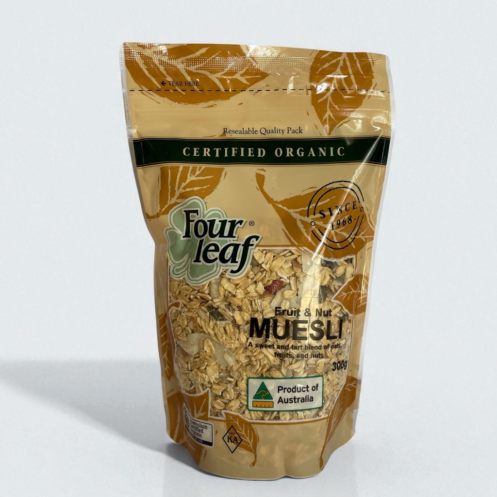Four Leaf Organic Fruit & Nut Muesli  800g x 6
