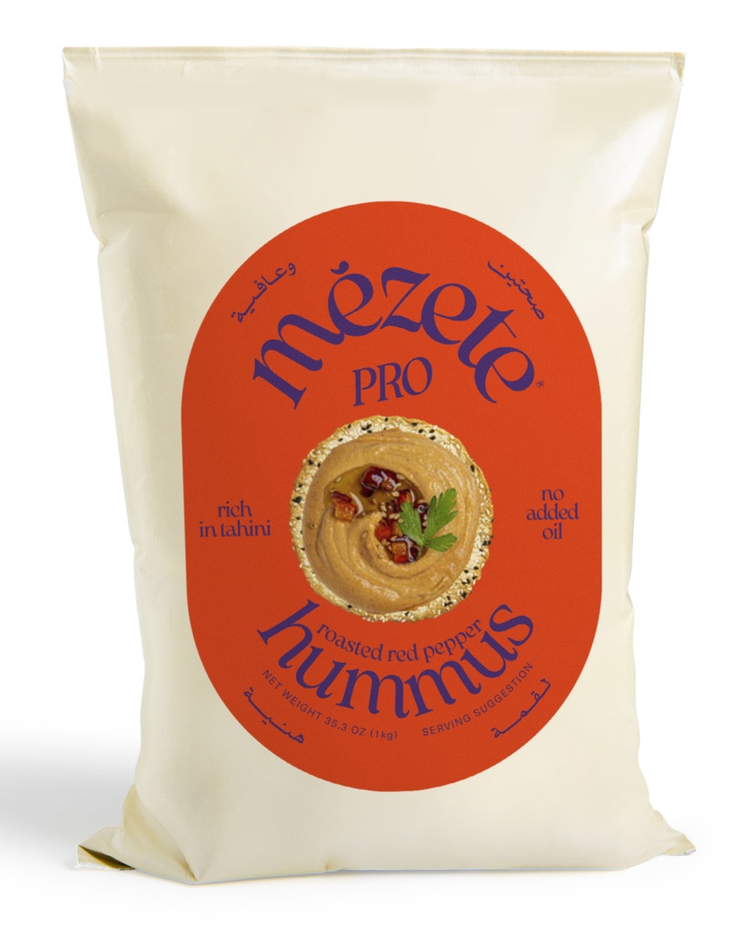 Mezete Roasted Red Pepper Hummus Dip 4x1kg