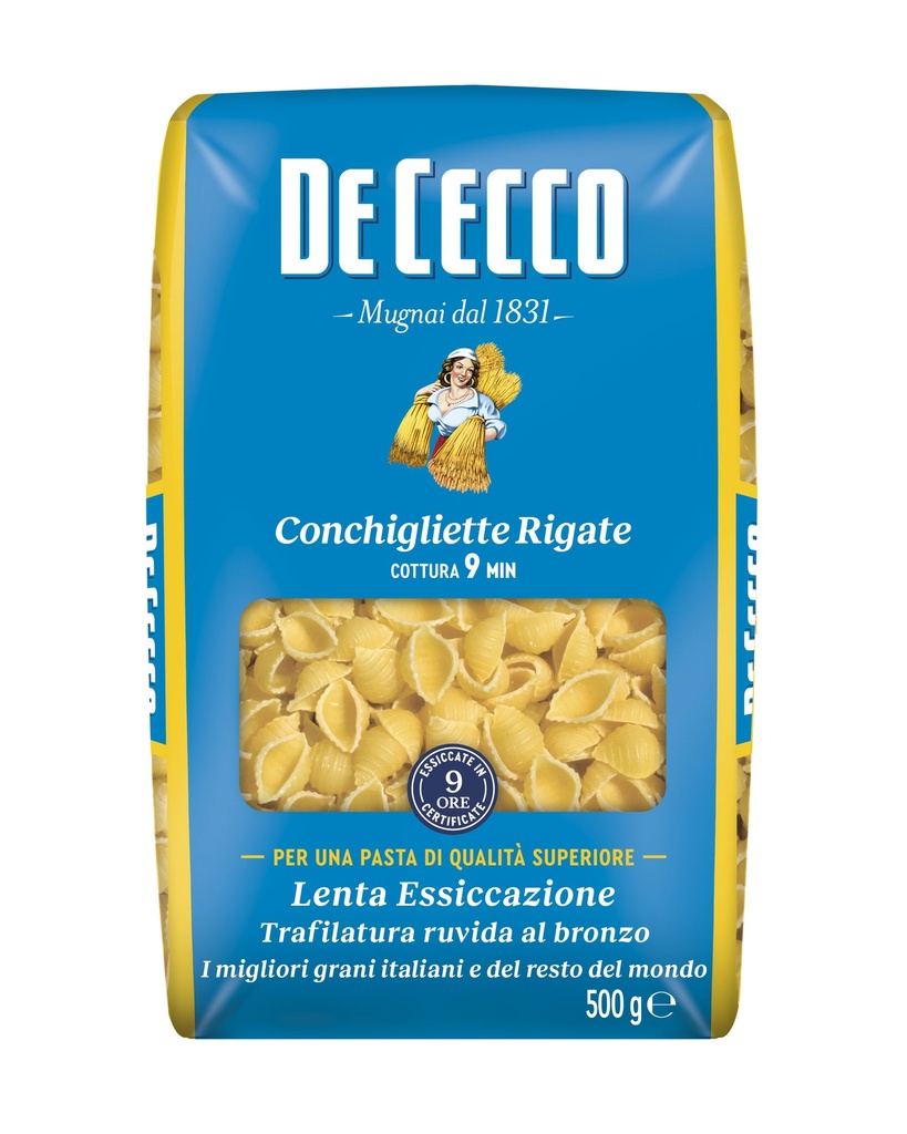De Cecco CONCHIGLIETTE RIGATE 24 x 500g (QSX0051)