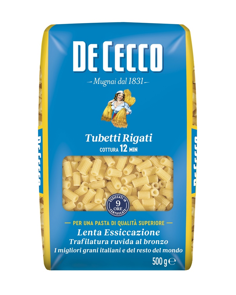 De Cecco TUBETTI RIGATI 24 x 500g (QSX0064)