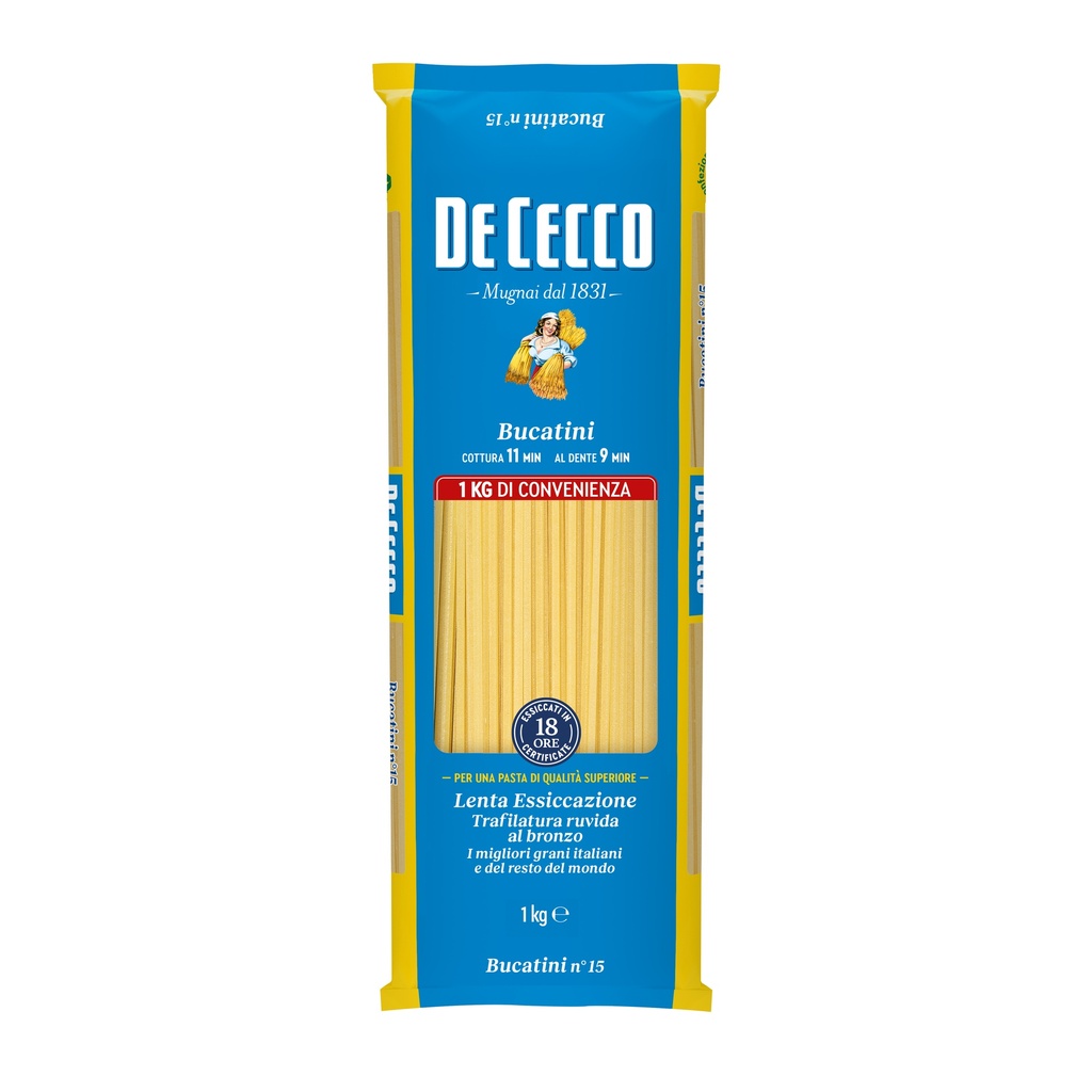 De Cecco BUCATINI 12 x 1Kg (QSX4015)