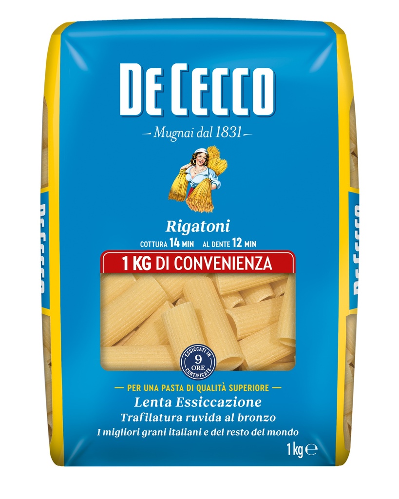 De Cecco RIGATONI 12 x 1Kg (QSX4024)