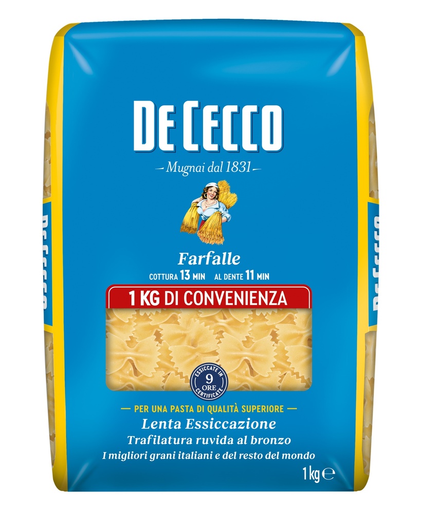 De Cecco FARFALLE 1 12 x 1Kg (QSX4093)