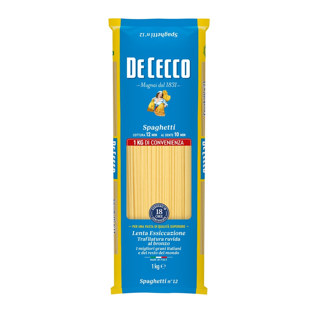 De Cecco SPAGHETTI 12 x 1Kg (QSXF012)