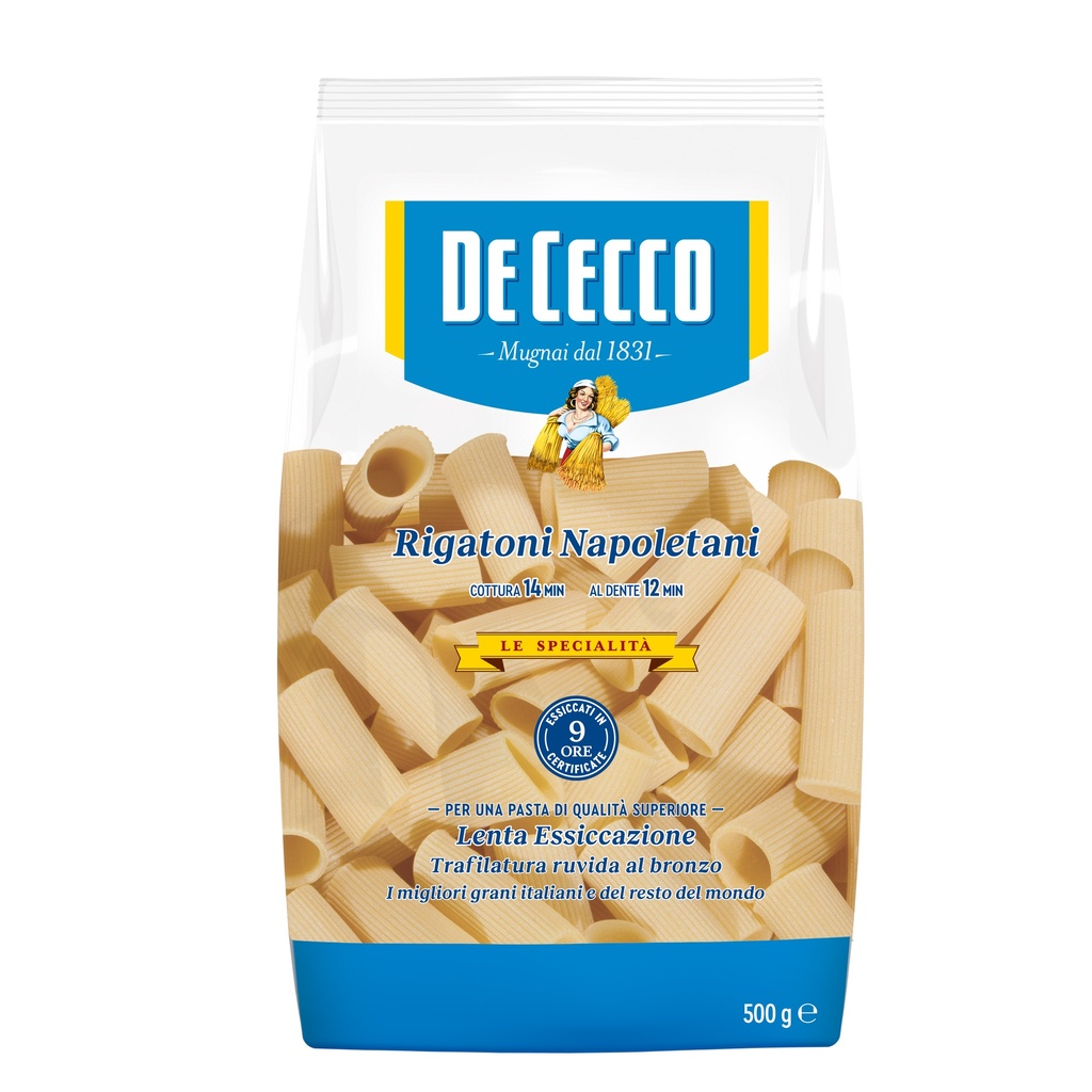 De Cecco RIGATONI NAPOLETANI 12 x 500g (0SX3124)