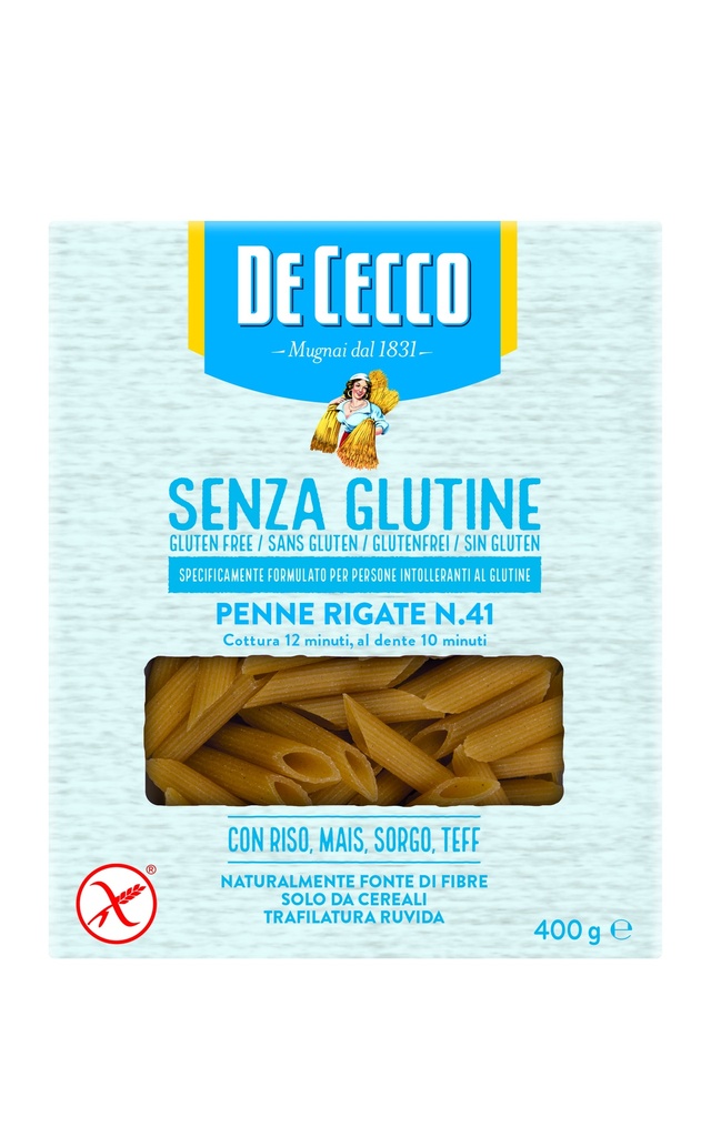 De Cecco PENNE RIGATE SENZA GLUTINE 12 x 400g (0GF0041)