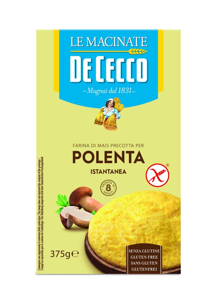 De Cecco POLENTA ISTANTANEA GLUTEN FREE 12 x 375g (PO22950)
