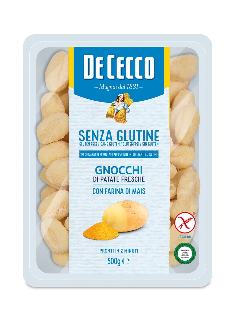 De Cecco GNOCCHI DI PATATE SENZA GLUTINE 12 x 500g (GN60SG1)