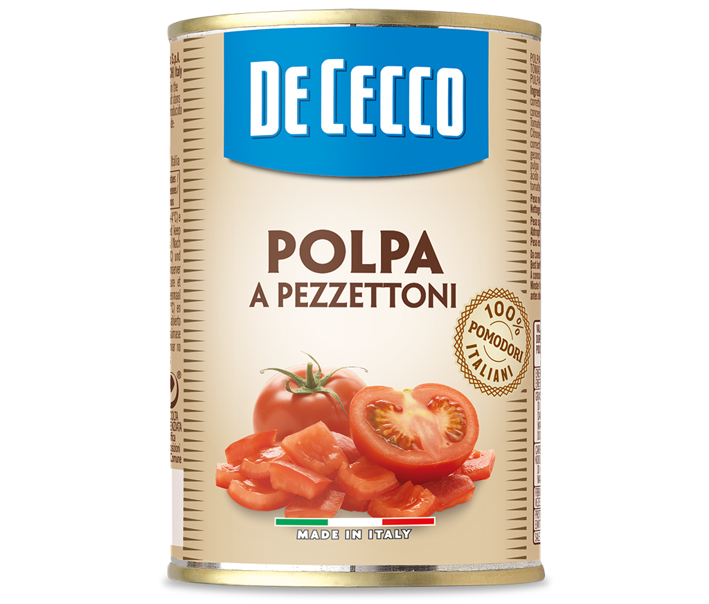 DE CECCO POLPA A PEZZETTONI 400G x 12 (PP12973)