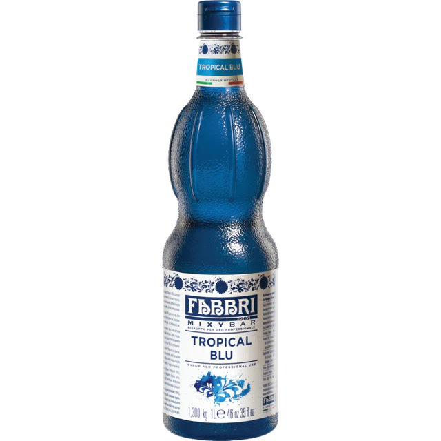 Fabbri - Mixybar Syrup Tropical Blue PET 1000ml-UNIT-(9159760-85L)