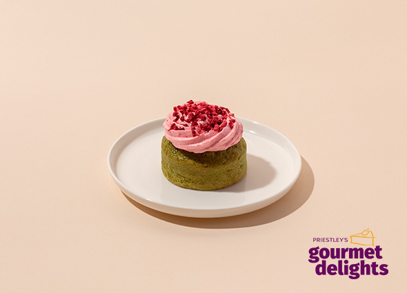 Priestley's- Individual Strawberry Matcha Cake (GF) x 8