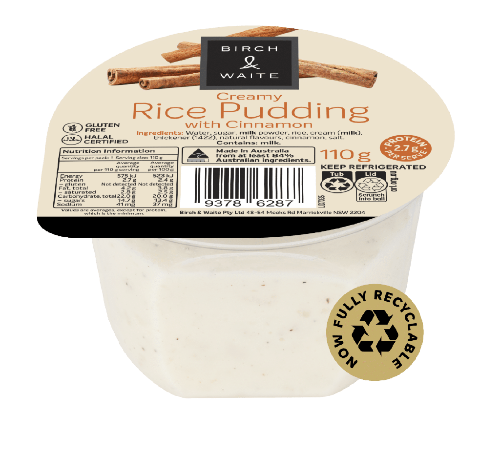 Birch & Waite - Creamy Rice Pudding 30x110gm