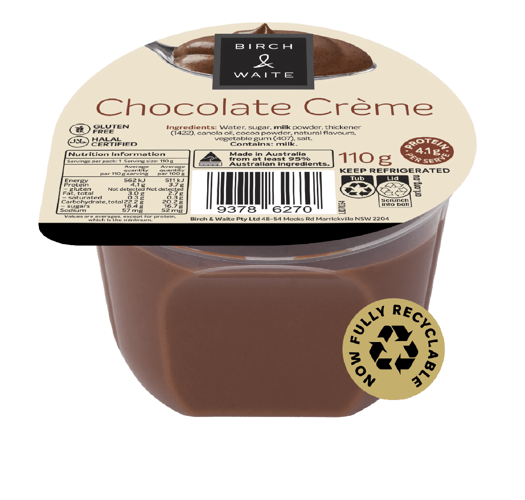 Birch & Waite Chocolate Creme 30x110gm