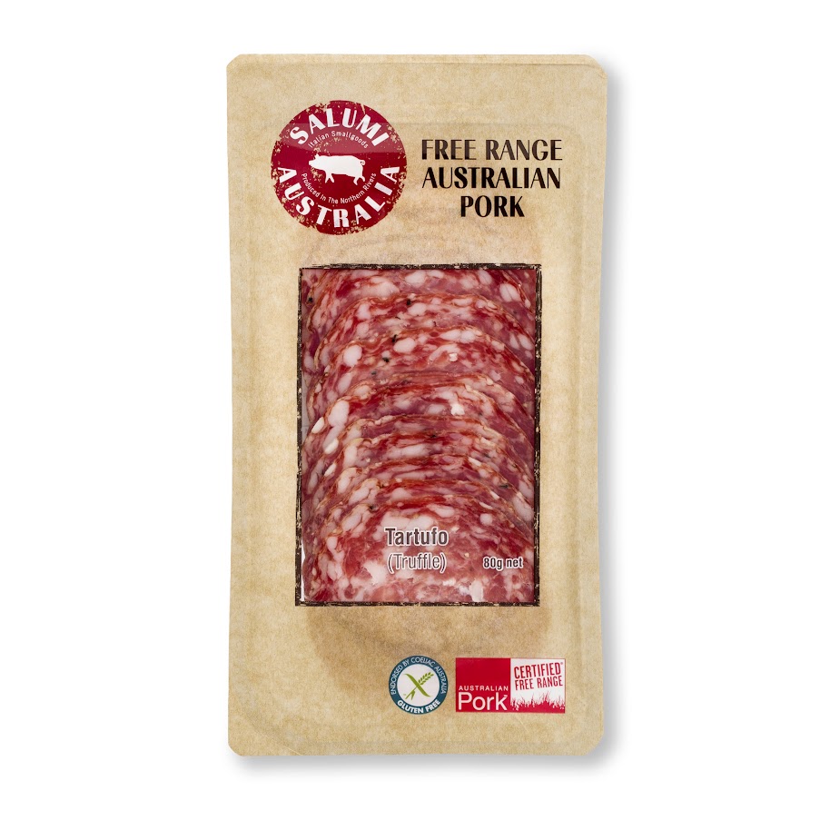 Salumi- Tartufo (truffle) Free Range Salami Sliced 80g x 10