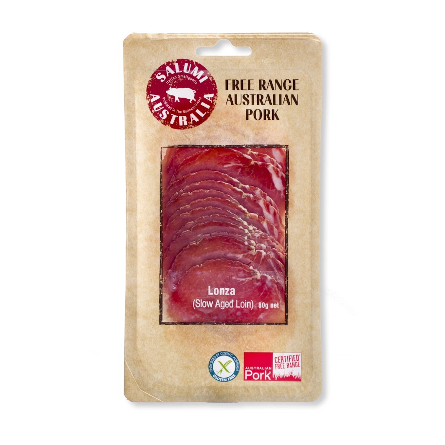 Salumi- Lonza (Cured & Aged Pork Loin) Sliced 80g x 10