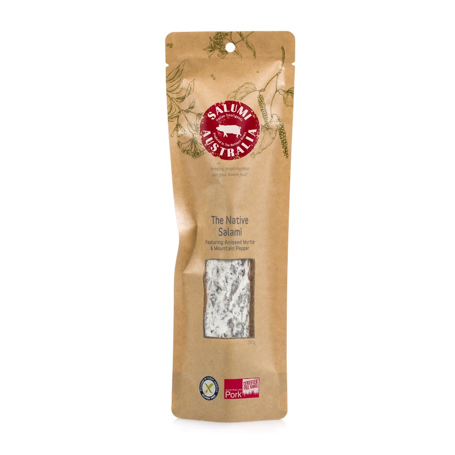 Salumi- The Native Salami (Aniseed Myrtle & Mt Pepper) Free Range 240g x 10