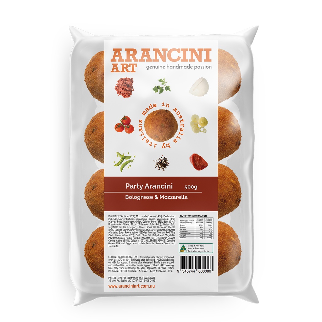 Ottimo- Arancini Spinach & Ricotta 8 x 1kg* 