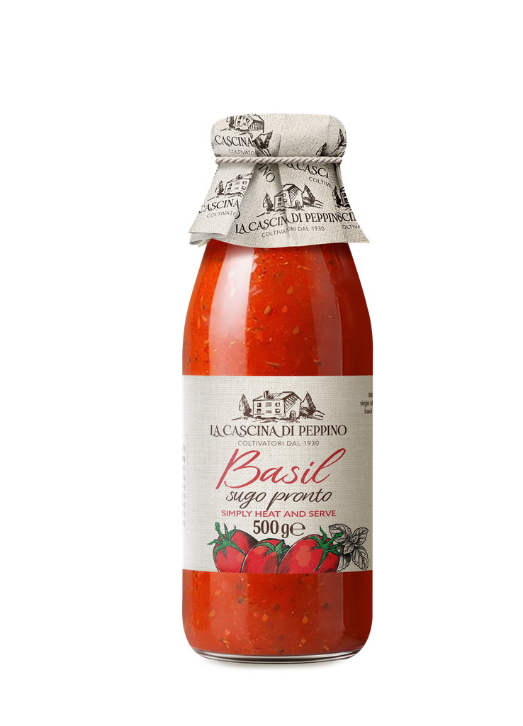 PEPPINO SAUCE BASIL 500g x 6