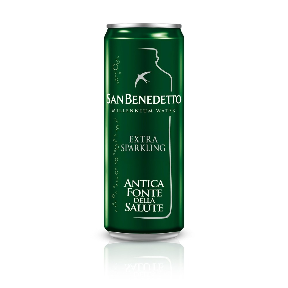 San Benedetto Millennium Water Sparkling  Cans x 24