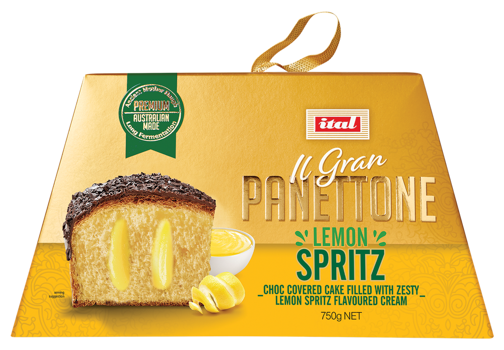 Ital- Panettone Creme Gold w Limone Spritz (gift box)750g x6* (SI-GPANSP) 