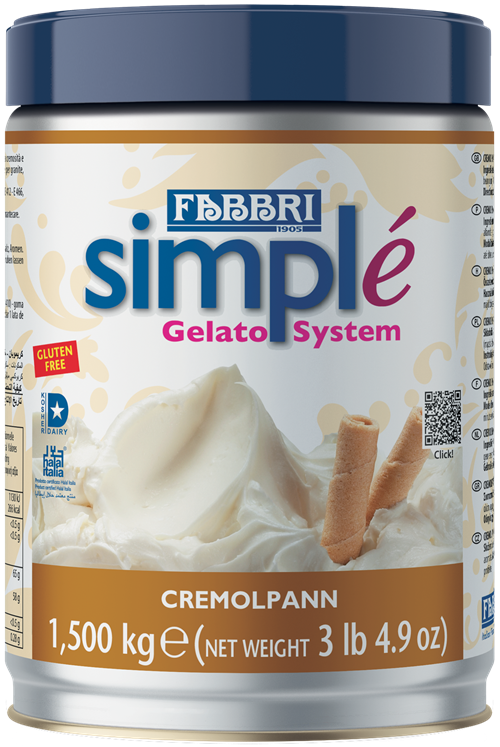 Fabbri Gelato SIMPLE Cremolpann Tin 1.5kg (9225088-62G)