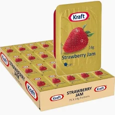 Kraft Strawberry Jam Portions 75x14gm