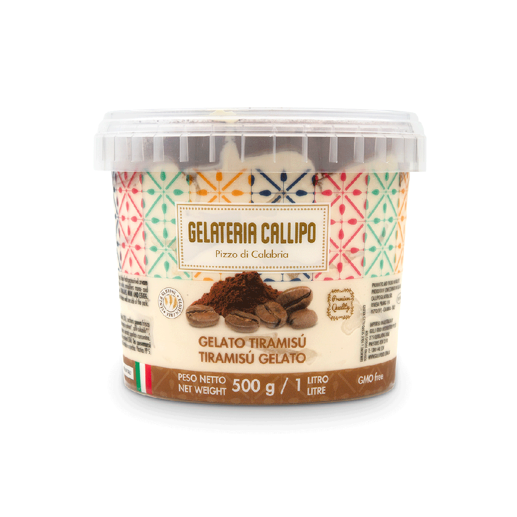 zSample - Callipo Gelateria- Tiramisu 1 Litre *