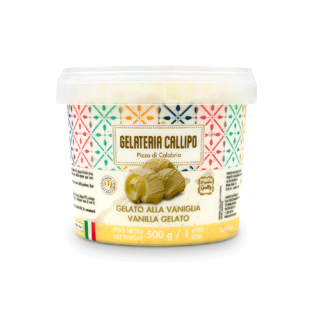 zSample - Callipo Gelateria- Vanilla 1 Litre *