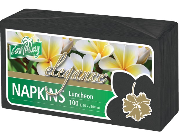 2Ply Black Lunch Napkin x 2000