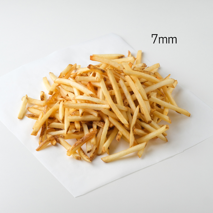 7mm Skin On Coated Fries 6 x 2kg