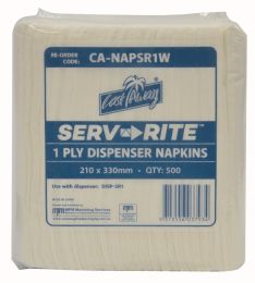 Single Serve Dispenser Napkins White x 6000