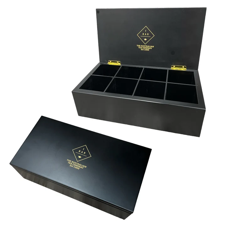 T BAR- 8 Compartment Tea Bags Storage Box