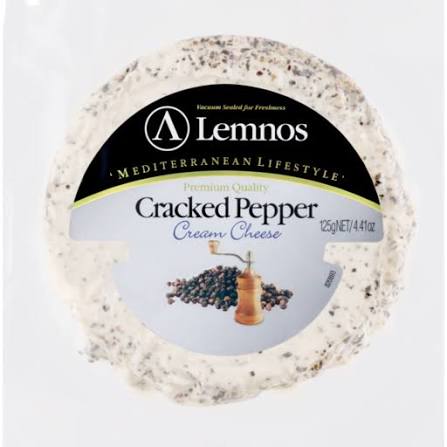 Lemnos - Cream Cheese Cracked Pepper Flavoured 12x125gm 