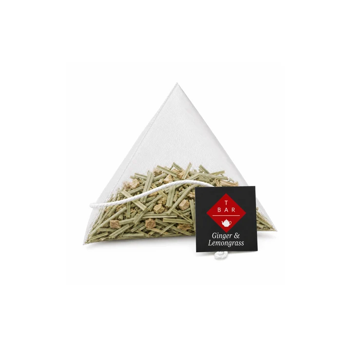 T Bar- Ginger & Lemongrass Pyramid Tea bags 2gm 50 Pack