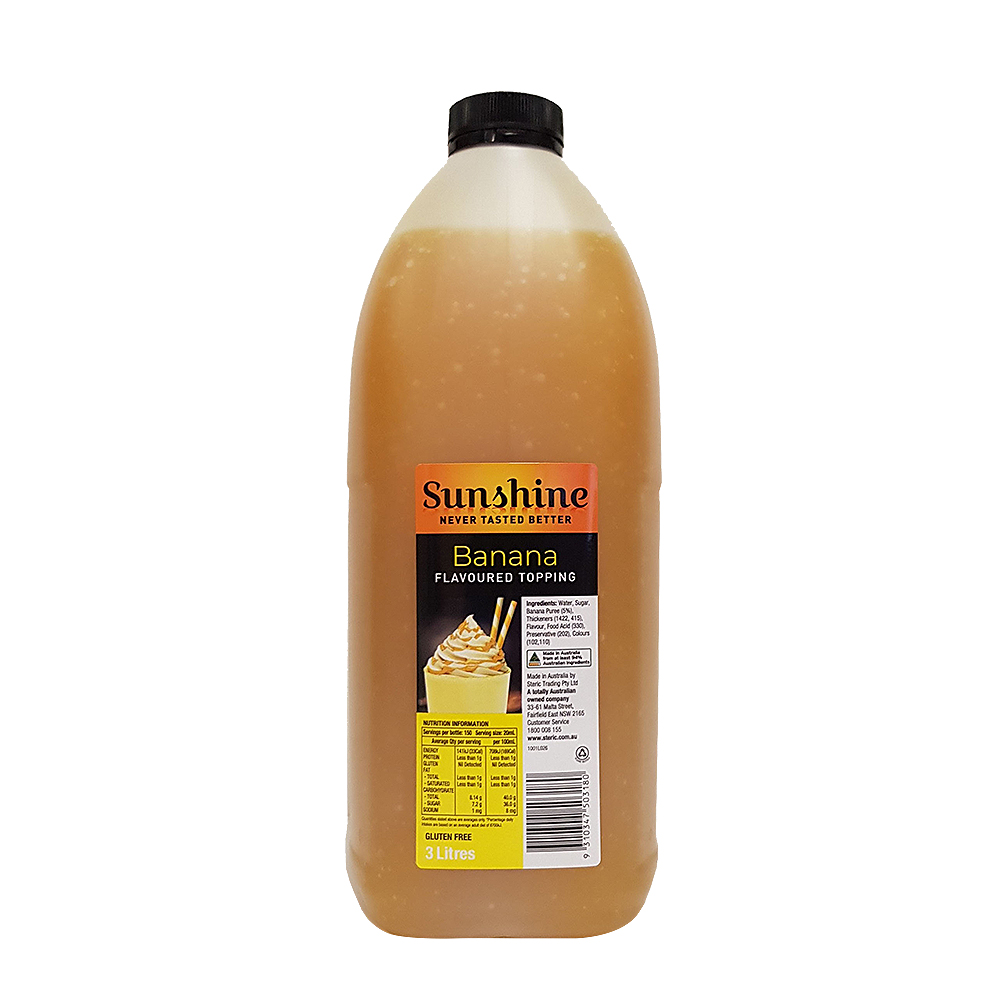 Sunshine- Banana Topping 3Lt