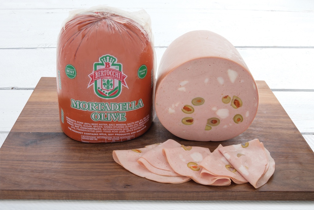 Bertocchi- Mortadella W/Olives r/w 3.5kg