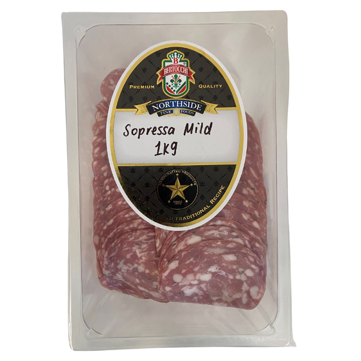 Bertocchi- Soppressa Mild Sliced 1kg