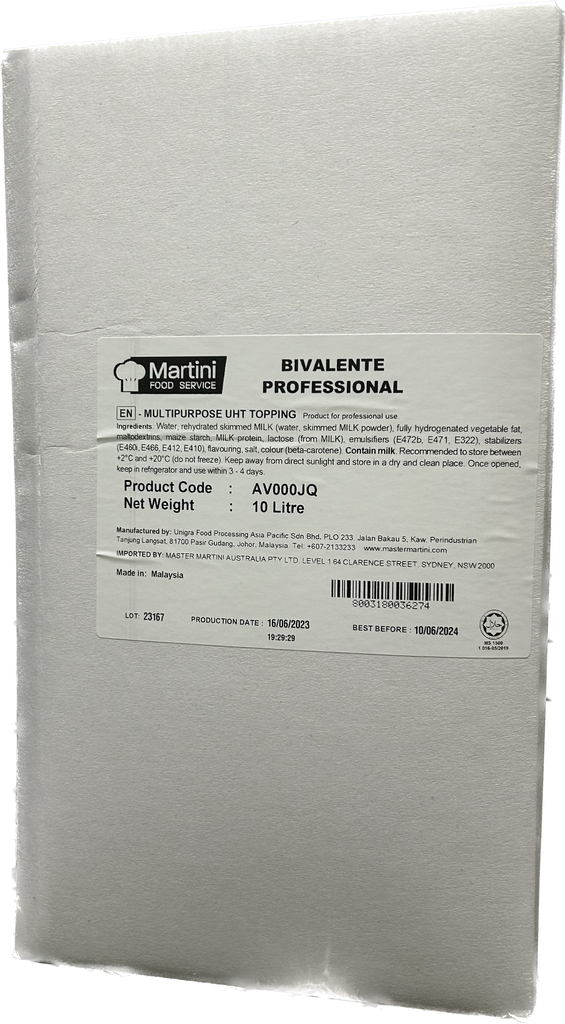 Bivalente- Uht Cooking & Whipping Cream 10 Litre Bib