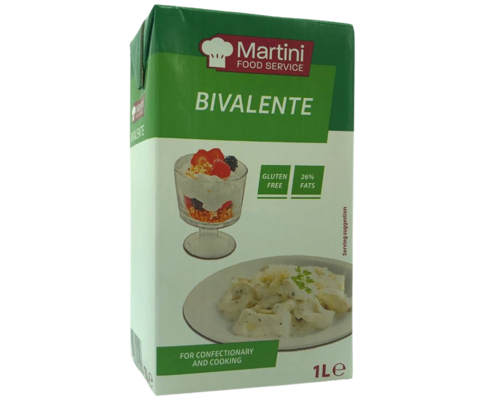 BIVALENTE UHT CREAM COOKING & WHIPPING 1LT X 12 [B]