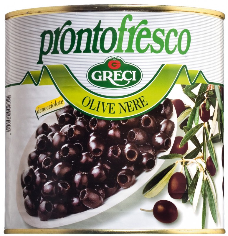 BLACK PITTED OLIVES 2.6KG [271]