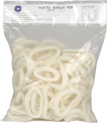 Blanched Squid Rings IQF x1kg