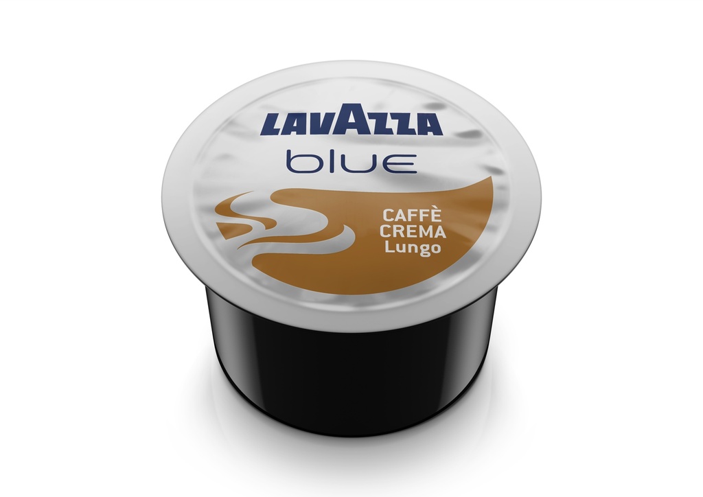 Lavazza- Box 100 Blue Pods Capsules Coffee Caffe'Crema Lungo