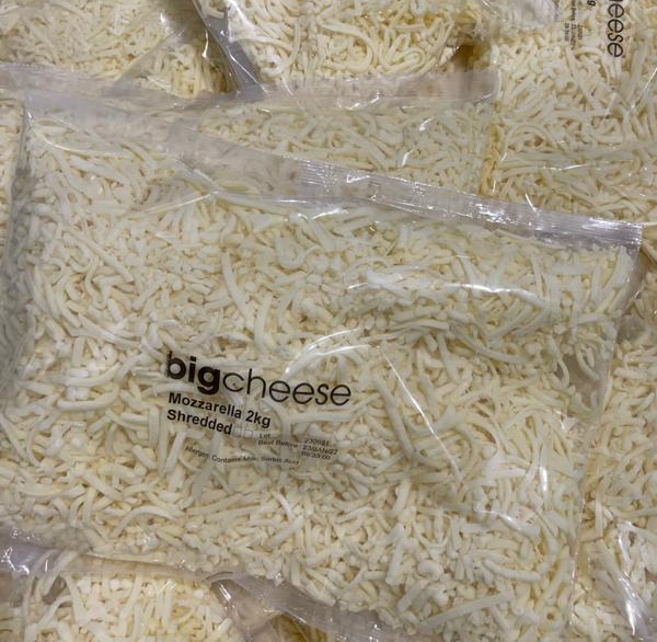 Big Cheese Shredded Mozzarella 2kg (4) [U]