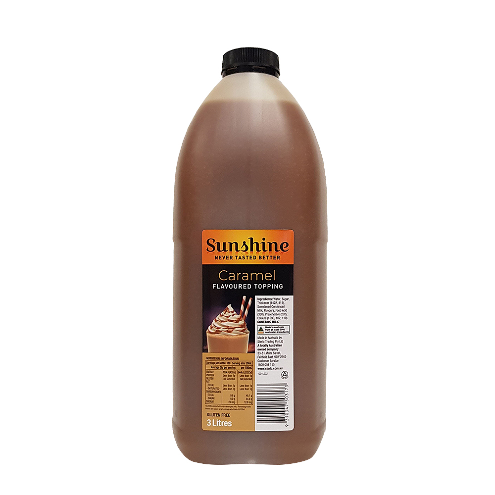 Sunshine- Caramel Topping 3Lt
