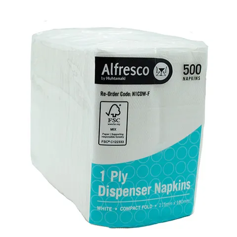 Compact Fold White Napkin x5000
