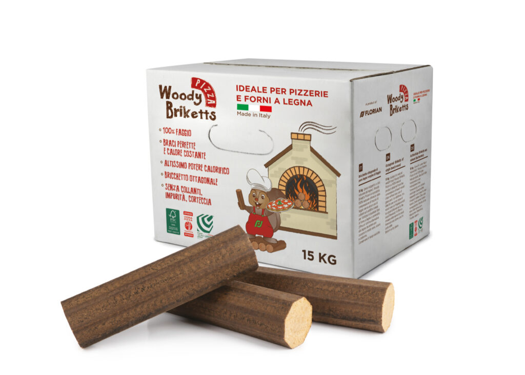 COMPRESSED BEECH WOOD LOGS FOR PIZZA OVEN 15KG