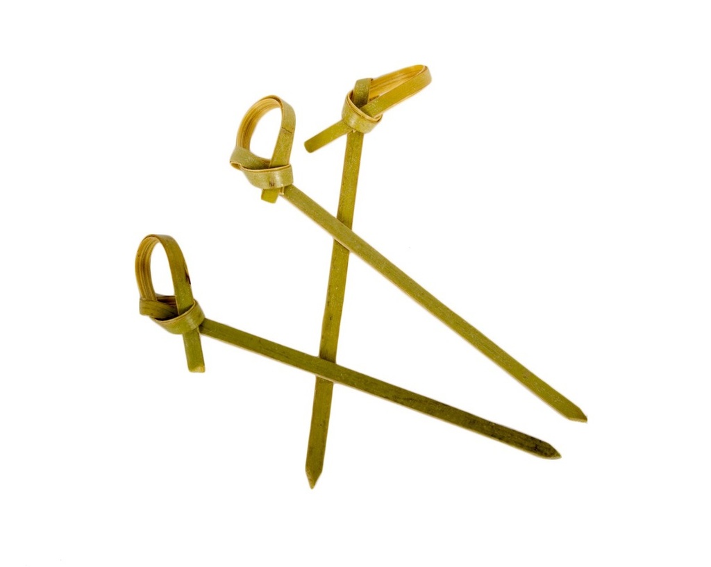 Bamboo Looped Skewers (Curly Picks) 120mm x100